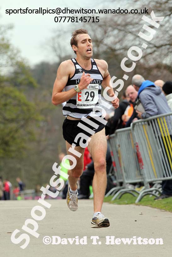 Danny Russell (Highgate) 5th leg of the National 12 Stage Relay, National 12 and 6 Stage Relays, Sutton Park, Birmingham. Photo: David T. Hewitson/Sports for All Pics